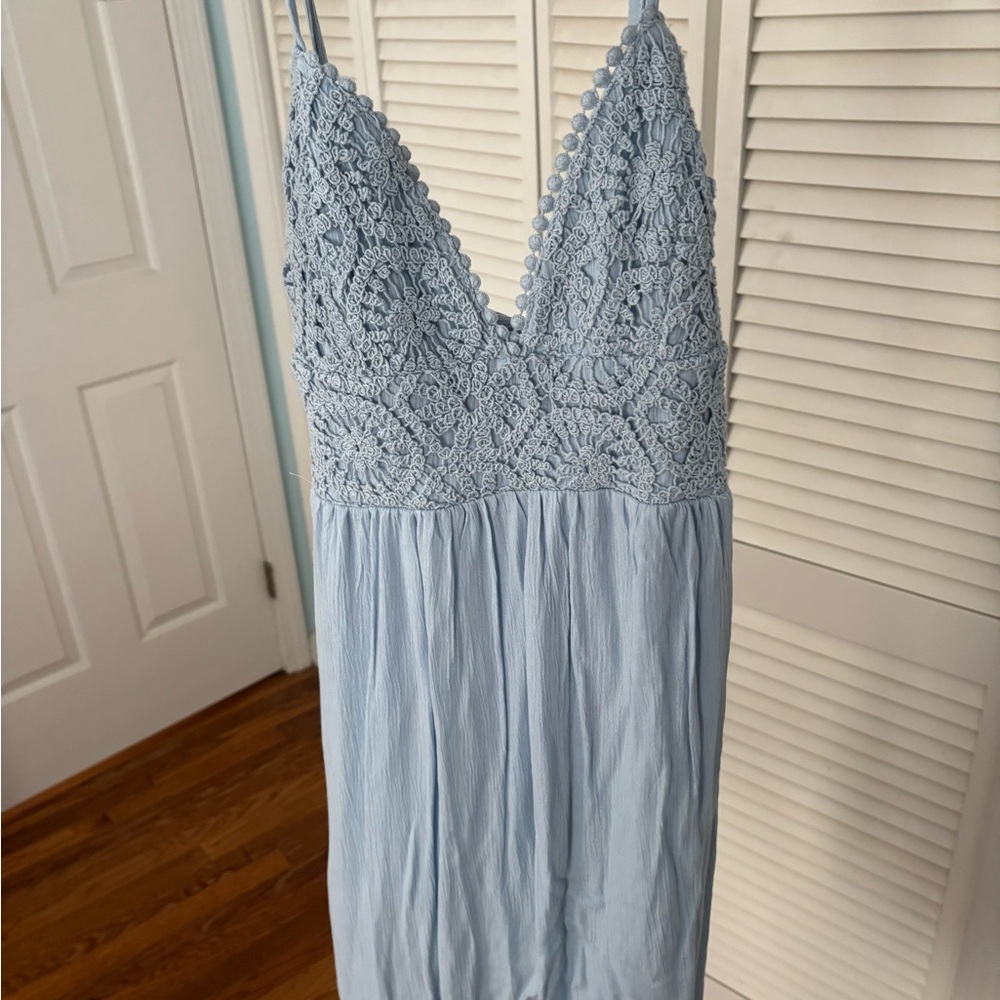 Almost Famous Baby Blue Maxi Dress